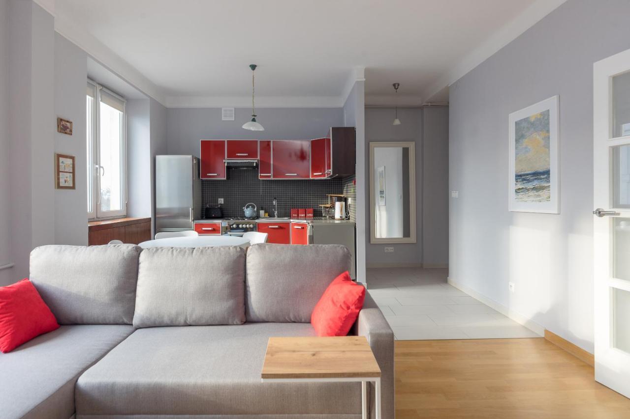 Metro Raclawicka Red Apartment Warschau Exterior foto