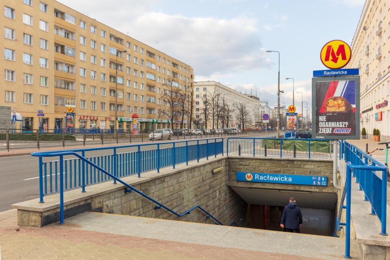 Metro Raclawicka Red Apartment Warschau Exterior foto